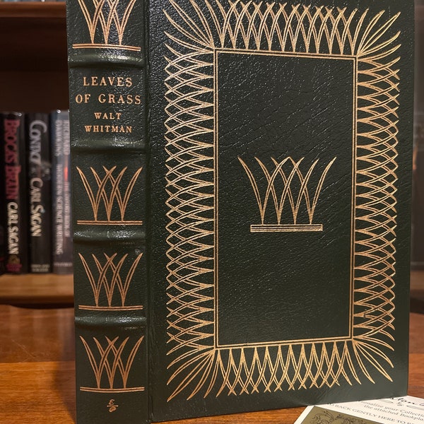 Leaves of Grass by Walt Whitman, Easton Press Edition, Illustrations by Rockwell Kent, Leather-bound, 1977