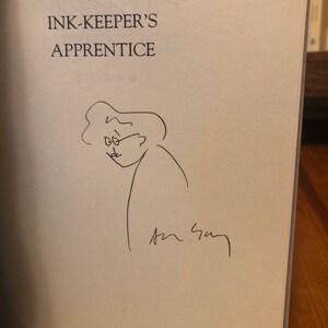 The Ink-keepers Apprentice by Allen Say, Houghton Mifflin Company, 1994, first printing of this edition, signed with a doodle image 10