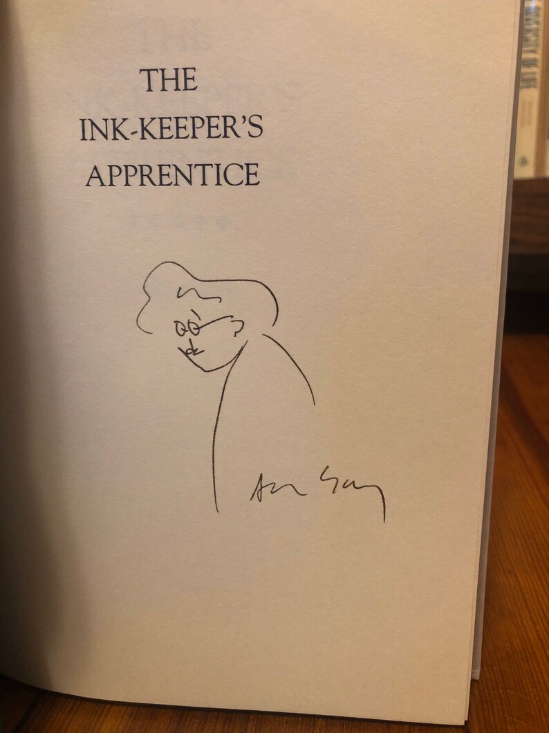 The Ink-keepers Apprentice by Allen Say, Houghton Mifflin Company, 1994, first printing of this edition, signed with a doodle image 10