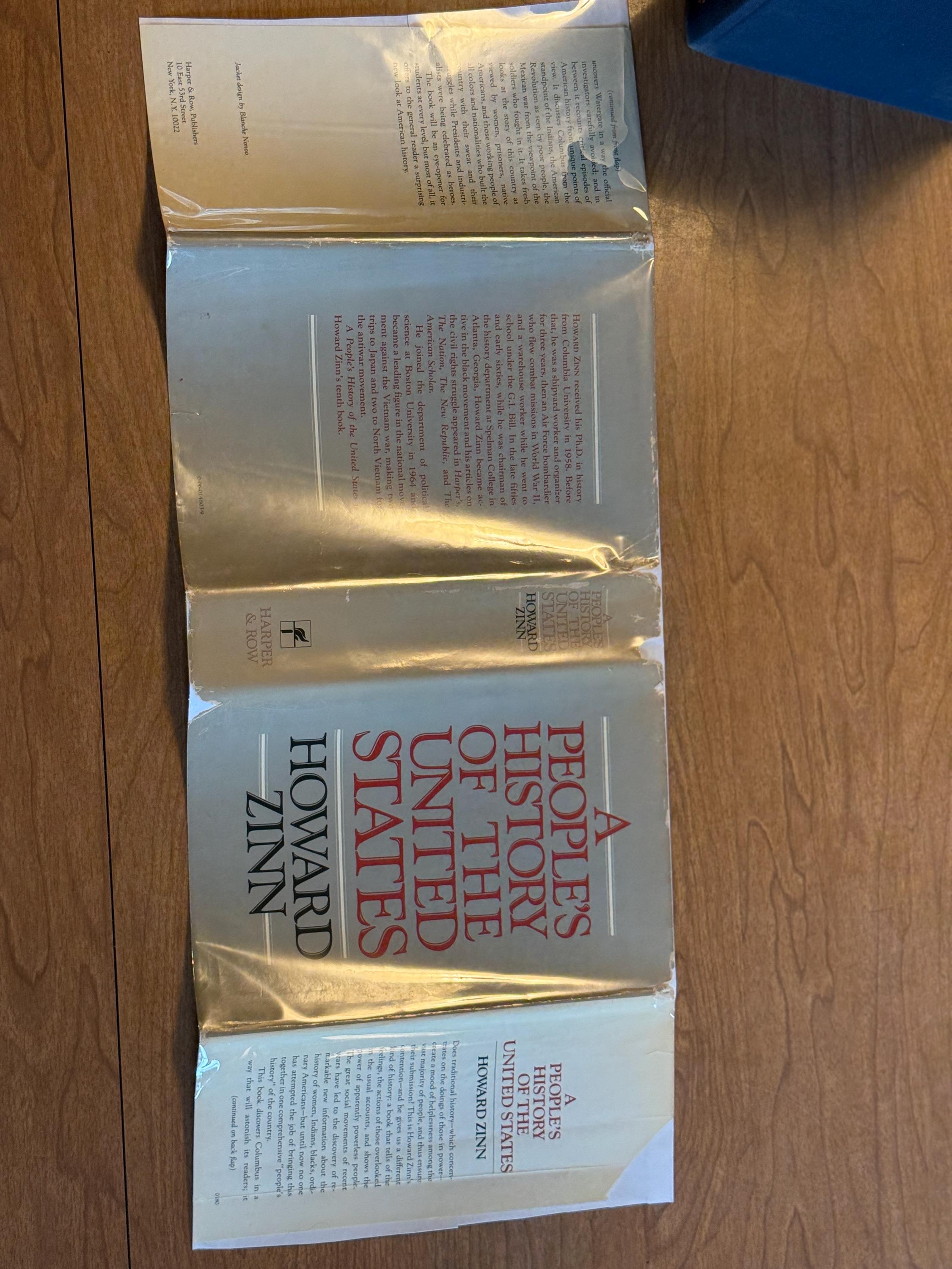 A People’s History of the United States by Howard Zinn, Harper & Row ...