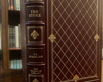 La tienda de T.S. Stripling, The Franklin Library, ilustrado por Howard Rogers, encuadernación en cuero completo 1977