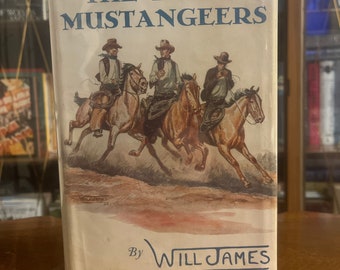 The Three Mustangeers by Will James, First Edition, First Printing, Charles Scribners Sons, 1933