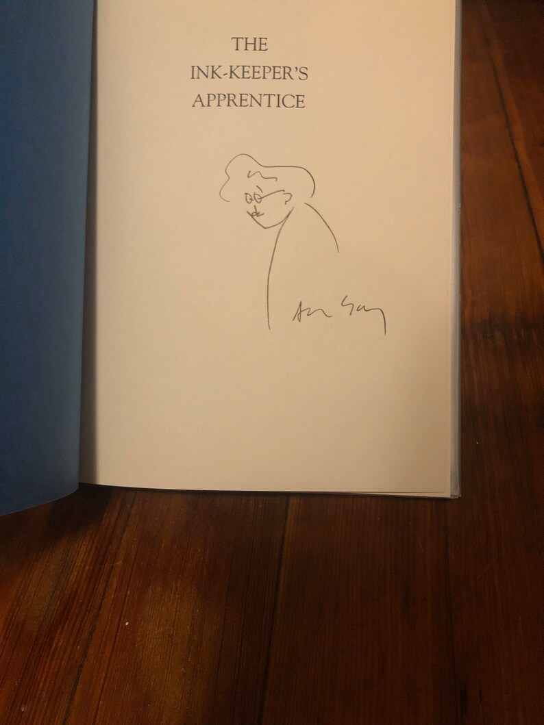 The Ink-keepers Apprentice by Allen Say, Houghton Mifflin Company, 1994, first printing of this edition, signed with a doodle image 2