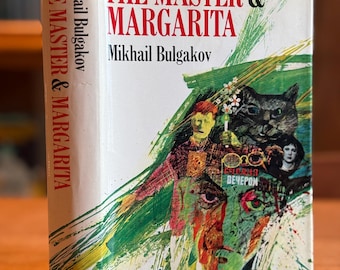 El maestro y Margarita de Mijaíl Bulgákov, primera edición en Gran Bretaña, primera impresión, Collins and Harvill, 1967