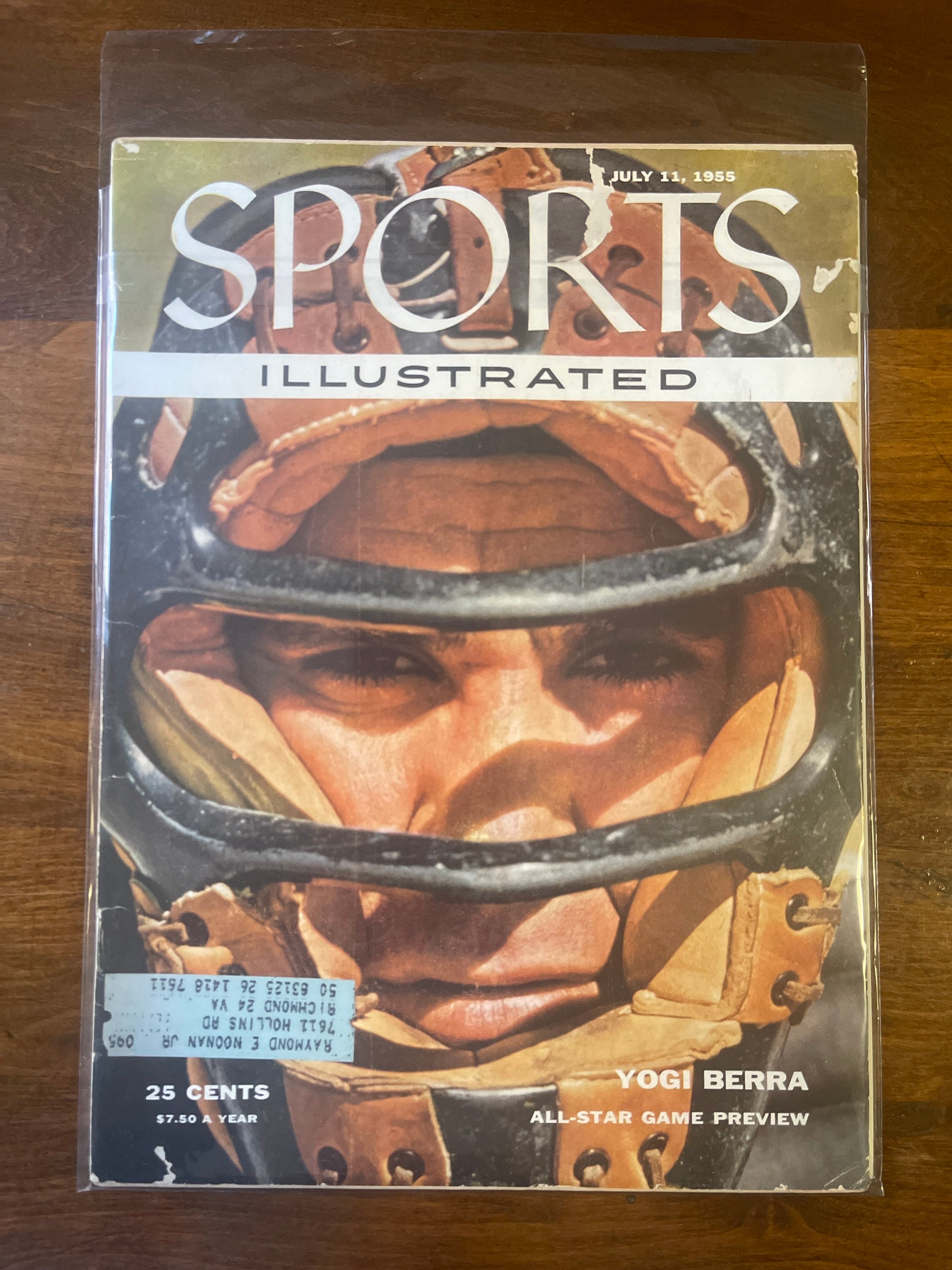 Sports Illustrated Magazine, July 11, 1955, Yogi Berra All-star