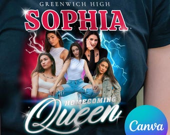 Homecoming Digital Flyer Rap TShirt, Rapper Shirt Png, Homecoming Queen Campaign Instant Download, High School Social Media Flyer Post