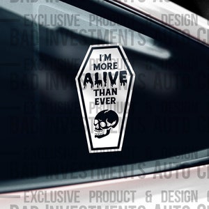 Spooky Sticker, Goth sticker, Skeleton Sticker, Holographic Sticker, Skull Decal, Car Charm, Trendy Decal, Cute Car Gifts, Decal Kit