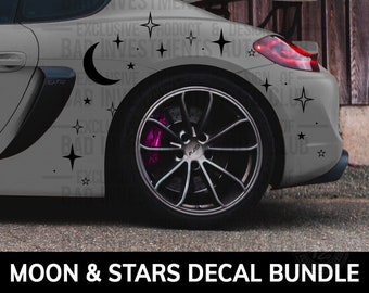 Cosmic Stars Stickers, Vinyl Decal Sticker, Sticker Pack Car, Car Culture, Car Accessories, Cute Car Stuff, Car Girl, Waterproof Vinyl, USA