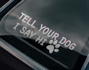 Dog Lover Sticker, Waterproof Sticker, Car Girl Sticker, Cute Car Stuff, Vinyl Decal Sticker, Truck Decorations, Visor Sticker, Trendy Decal
