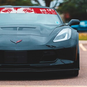 Crying Eyes Anime Banner, JDM Style Anime, Car Vinyl Decor, Windshield Banners, Bumper Sticker, Cute Kawaii Decal, Kawaii Car Decor image 3