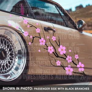 Cherry Blossom Car Decal, Side Graphics, Flower Decals, Vinyl Flower Decal, Sakura Car Decal, Aesthetic Sticker, Car Livery, Car Accessories