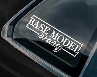 Base Model Sticker, JDM Stickers, Vinyl Decal, Car Decal Accessories, Car Culture, Bumper Sticker, Car Decal for Girls, Car Auto Decor USA