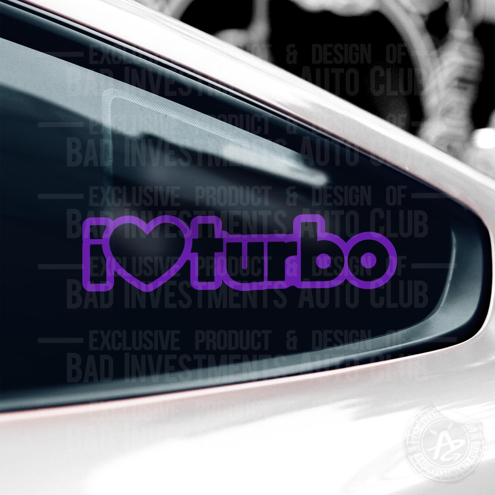 Turbo Sticker JDM Stickers Car Stickers Funny Prank Gift 
