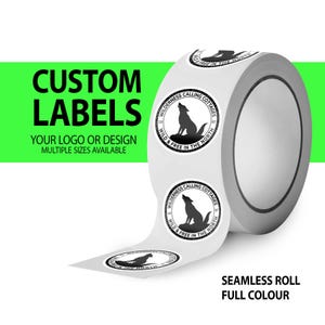 Custom Label Roll, Circle Decals, Your Logo or Design, Product Packaging, Candle Label, Personalized Labels, Roll Label, Stickers on a Roll