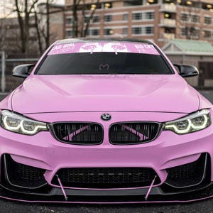 Crying Eyes Anime Banner, JDM Style Anime, Car Vinyl Decor, Windshield Banners, Bumper Sticker, Cute Kawaii Decal, Kawaii Car Decor image 2