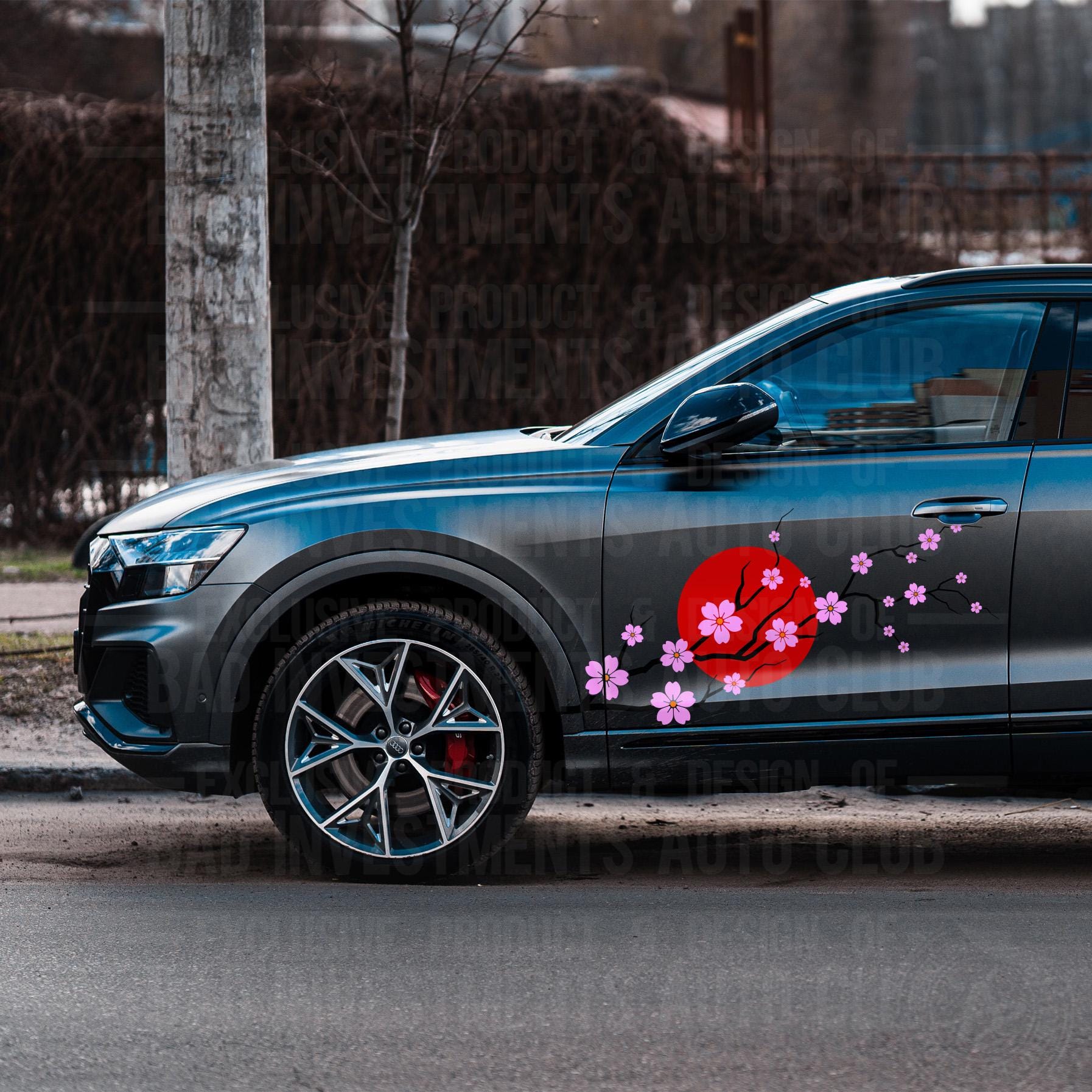 Cherry Blossom Car Decal, Side Graphics, Flower Decals, Vinyl