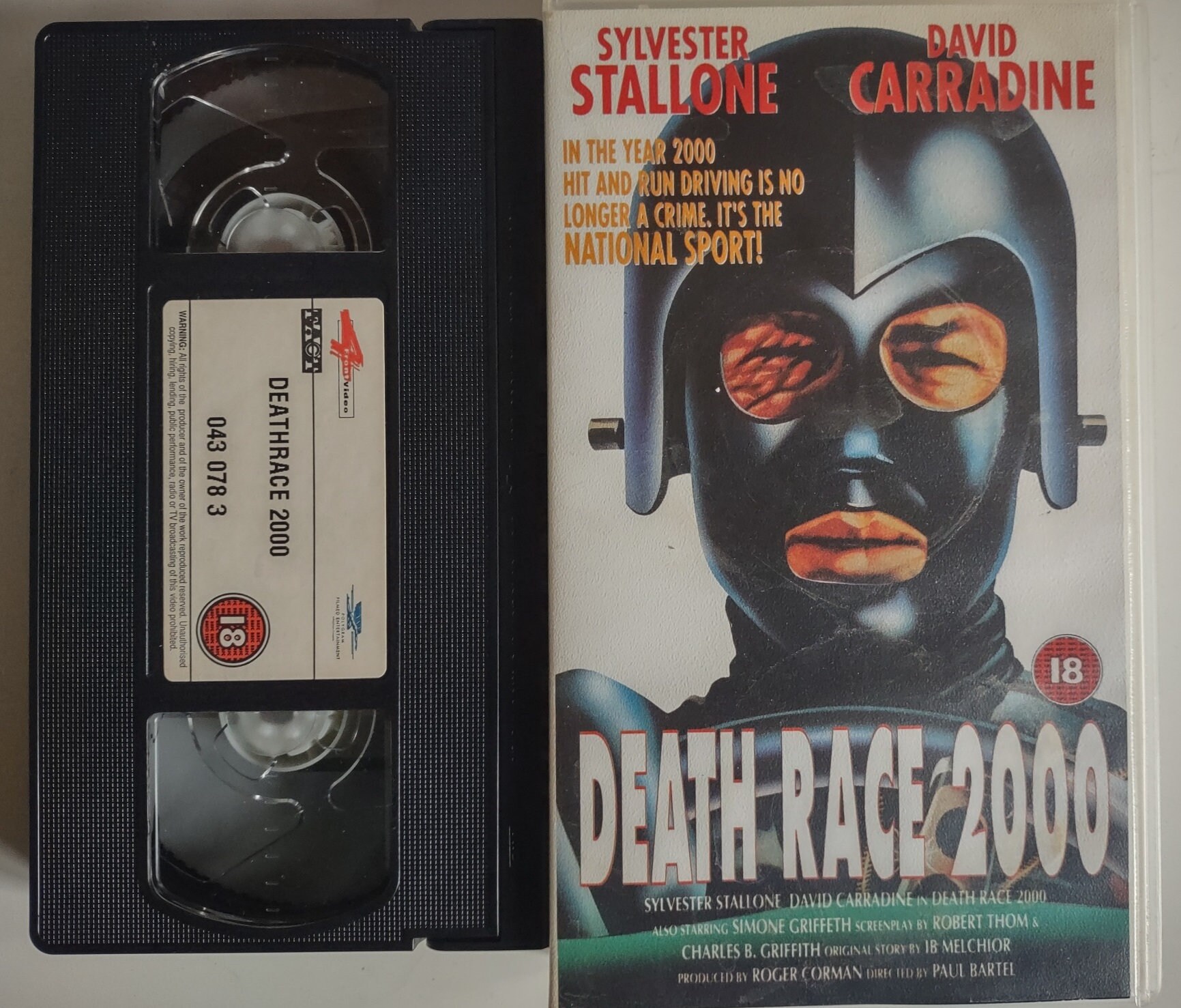VHS Death Race 2000 Movie Ft. Silvester Stallone - Etsy Canada
