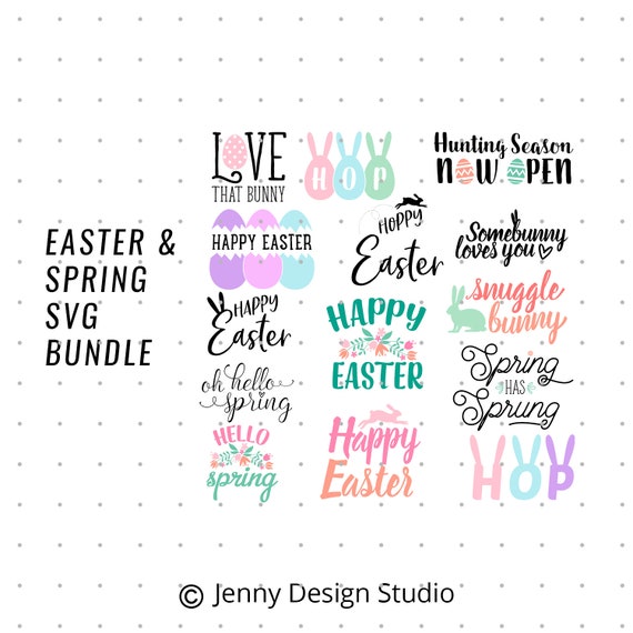 Download Easter Svg Easter Bunny Svg Happy Easter Svg Spring Svg Etsy PSD Mockup Templates