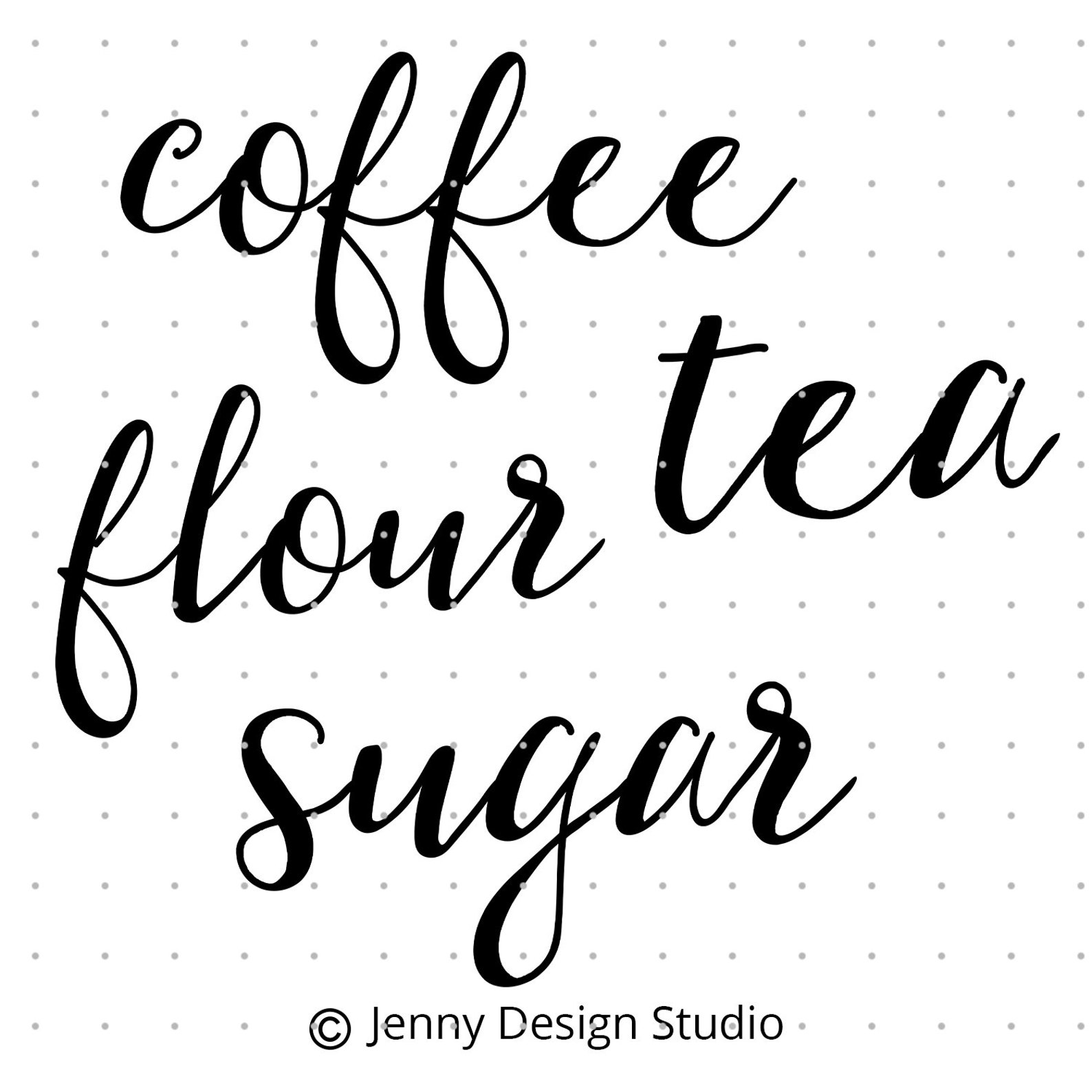 Canister svg labels Coffee svg Flour Sugar Tea svg Files ...