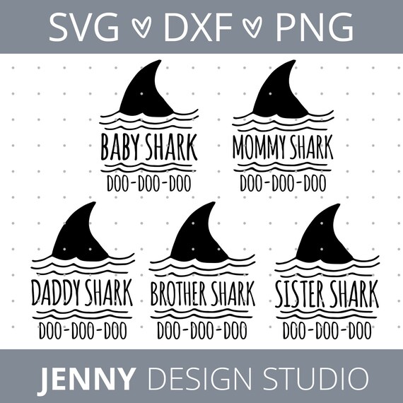 Baby Shark Baby Shark Svg Svg Files Mommy Shark Svg Etsy