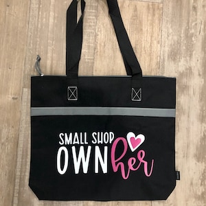 Female Small Shop Owner Messenger Tote, Woman Business Entrepreneur, Girl Boss Shop Owner Tote, Female Business, Building Your Empire