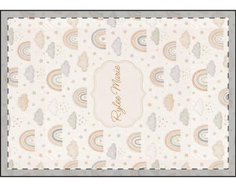 Velveteen Plush Blanket Personalizable