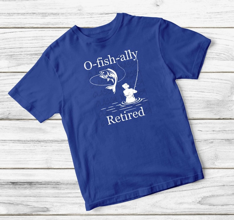 old man hobby Officially Retired retirement tee Bass fishing Love fishing shirt O-fish-ally Retired T-Shirt fishing pole relaxing