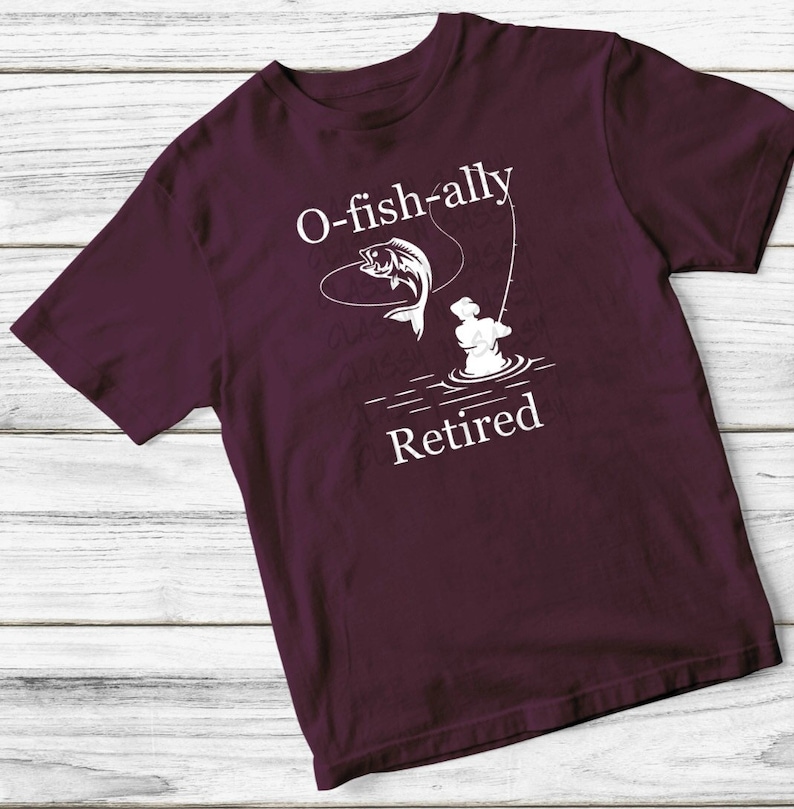 old man hobby Officially Retired retirement tee Bass fishing Love fishing shirt O-fish-ally Retired T-Shirt fishing pole relaxing