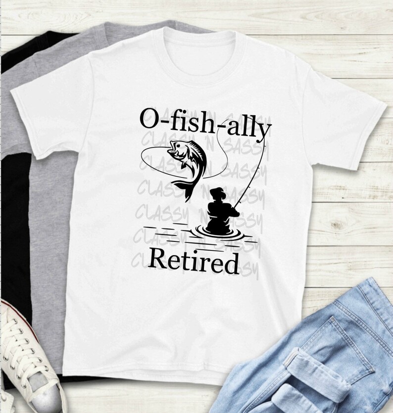 old man hobby Officially Retired retirement tee Bass fishing Love fishing shirt O-fish-ally Retired T-Shirt fishing pole relaxing