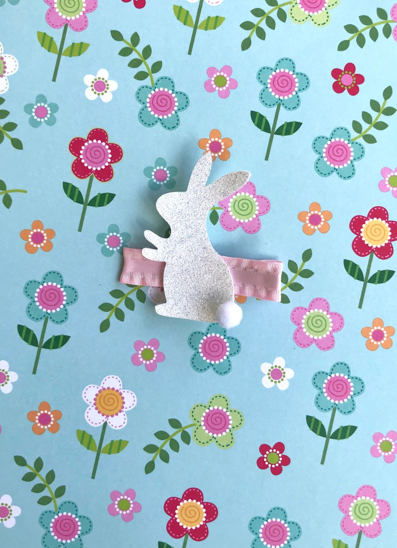 Glitter bunny clips