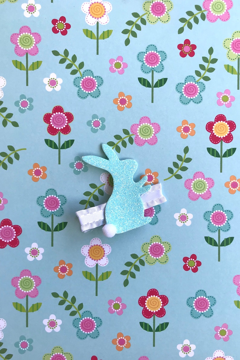 Glitter bunny clips