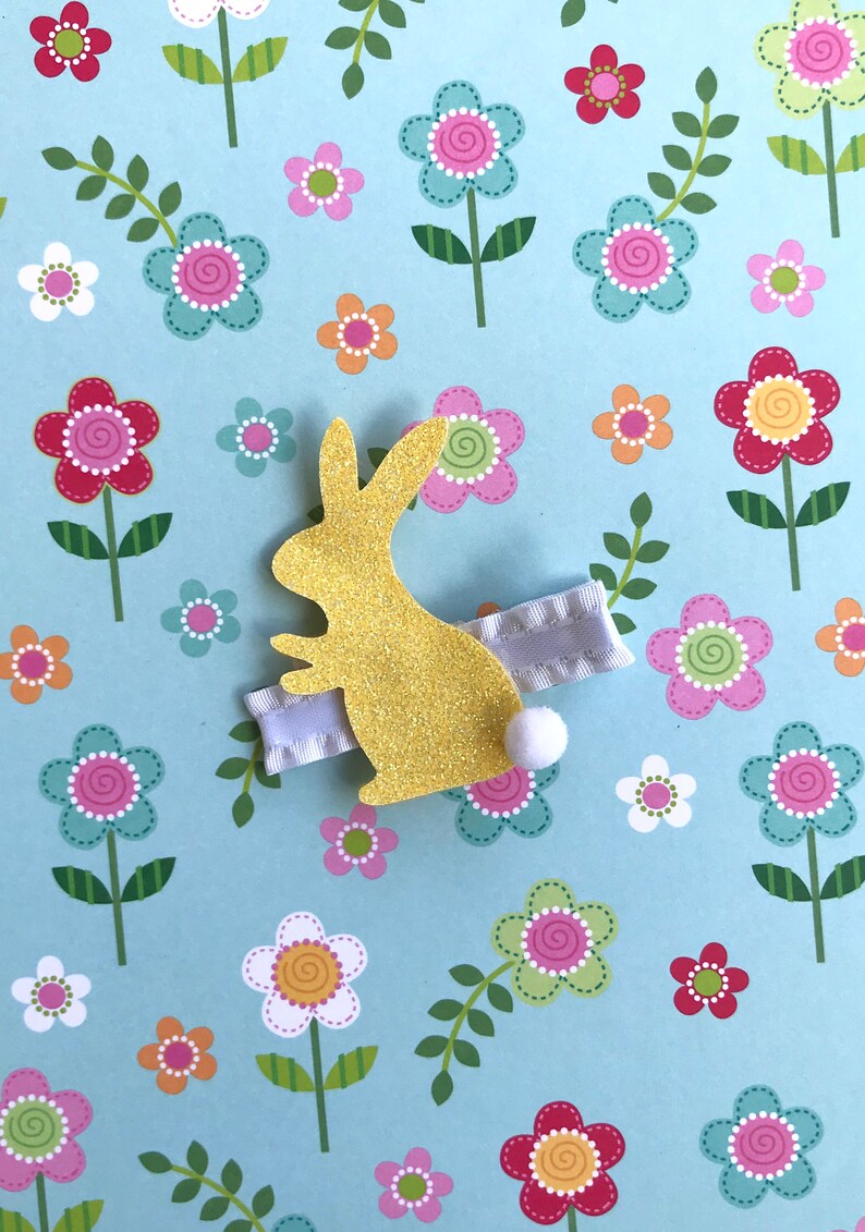 Glitter bunny clips
