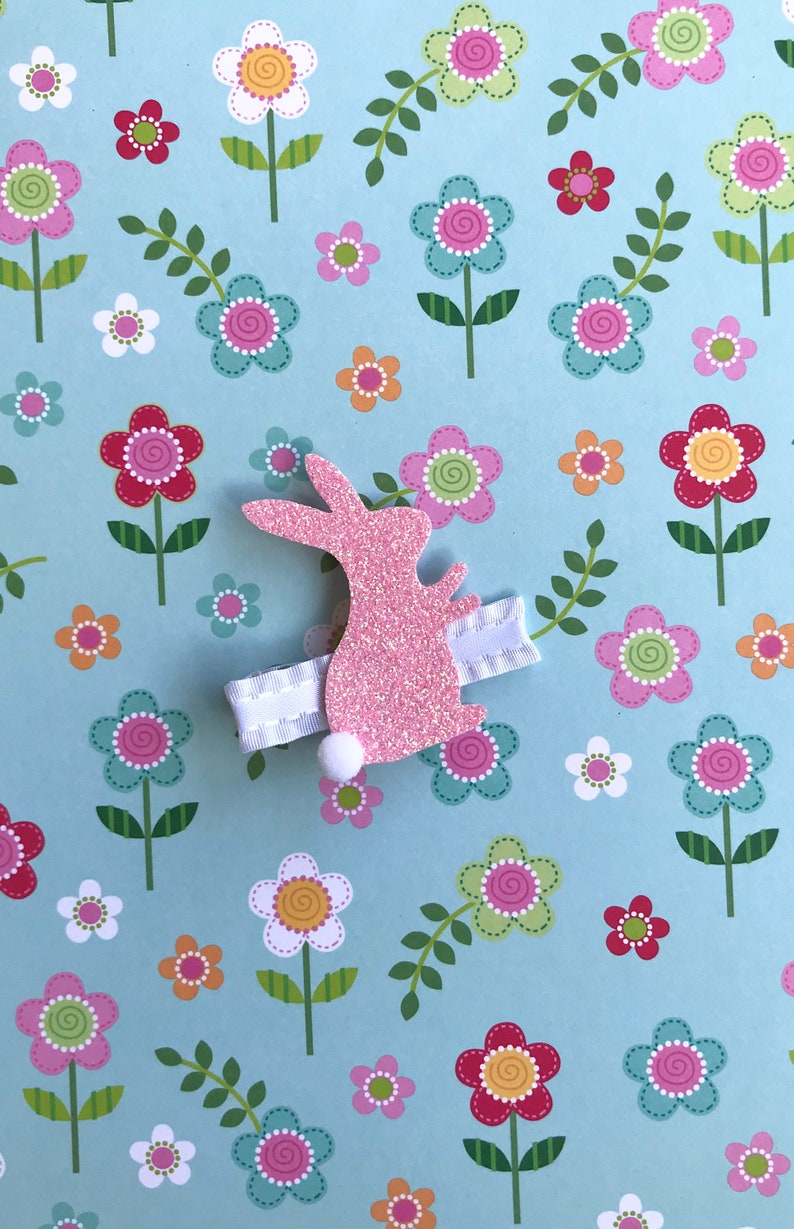 Glitter bunny clips