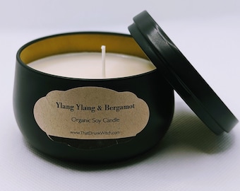 Ylang Ylang & Bergamot soy candle