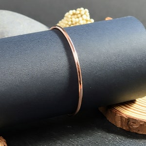 Copper Bangle, Hand Forged Bracelet, Medium Weight, Minimalist Jewellery, Copper Anniversary Gift image 8