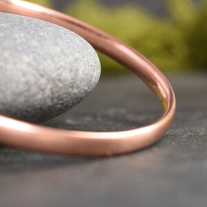 Sturdy Copper Bangle, Hand Forged Bracelet, Medium Weight, Minimalist Jewellery, Copper Anniversary Gift image 5