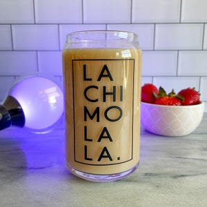 LACHIMOLALA Custom Beer Glass | Handmade Soda Can Cup | BTS Glass | Iced Coffee Cup | Custom Beer Glass | KPOP Custom Cup |  Coffee Glass