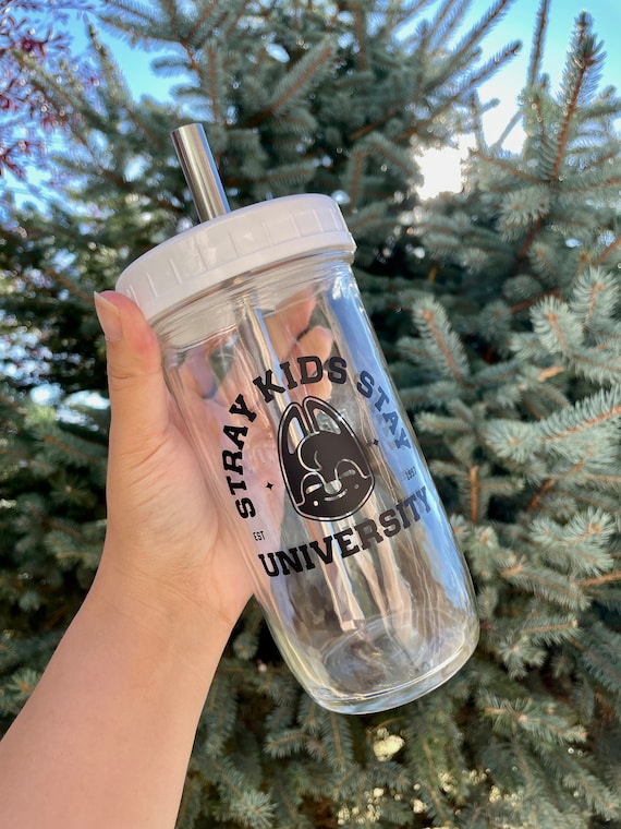 You Nice. Keep Going Reusable Bubble Tea Cup Boba Tea/smoothie Glass Cup  With Stainless Steel Straw BTS BTS Army Jimin Kpop Gift 