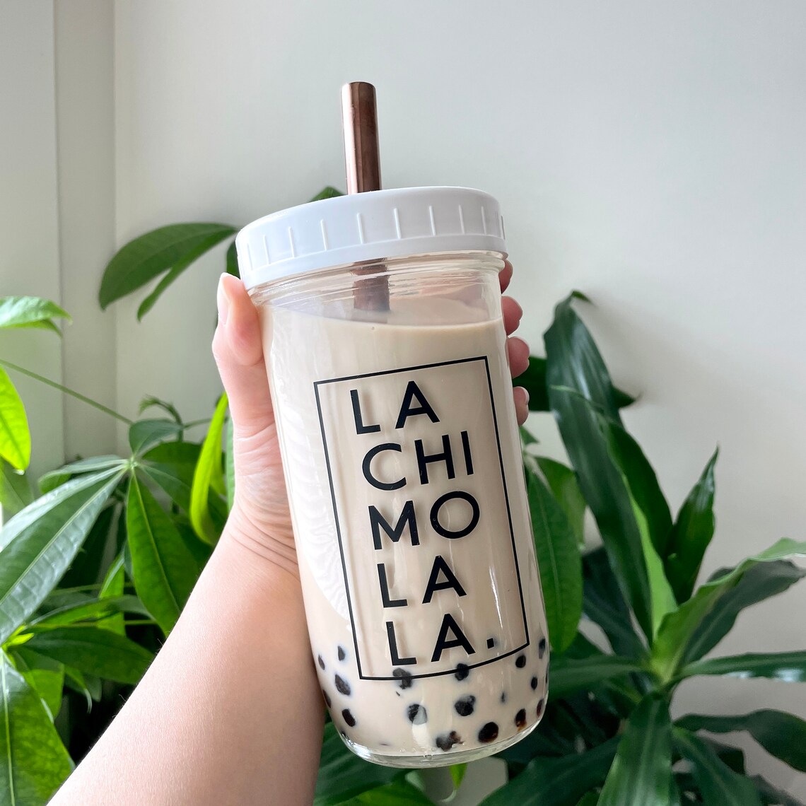 Lachimolala Reusable Bubble Tea Cup Boba Tea/smoothie Glass Etsy