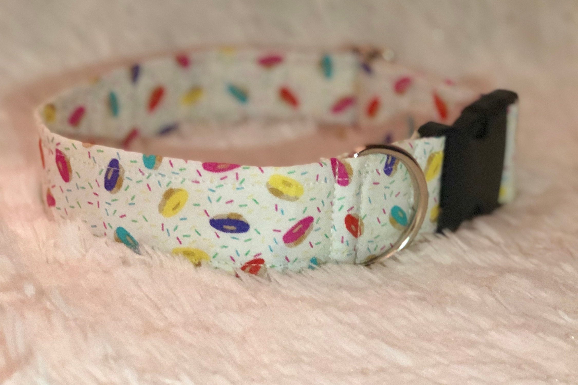 Donut Dog Collar Girl Dog Collar Dog Collar Donut Sprinkle Etsy