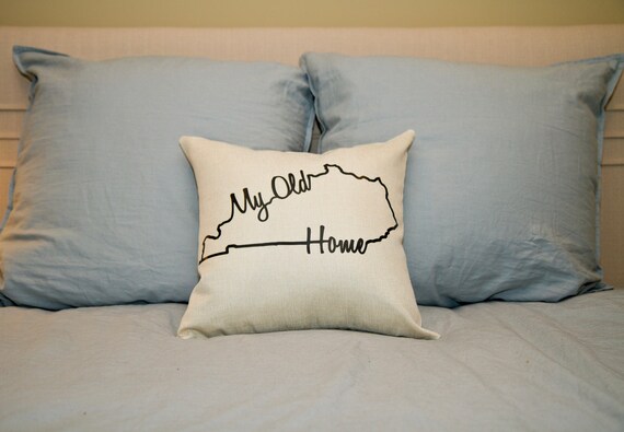 My Old Kentucky Home Decorative Throw Pillow 16x16 Inch Etsy