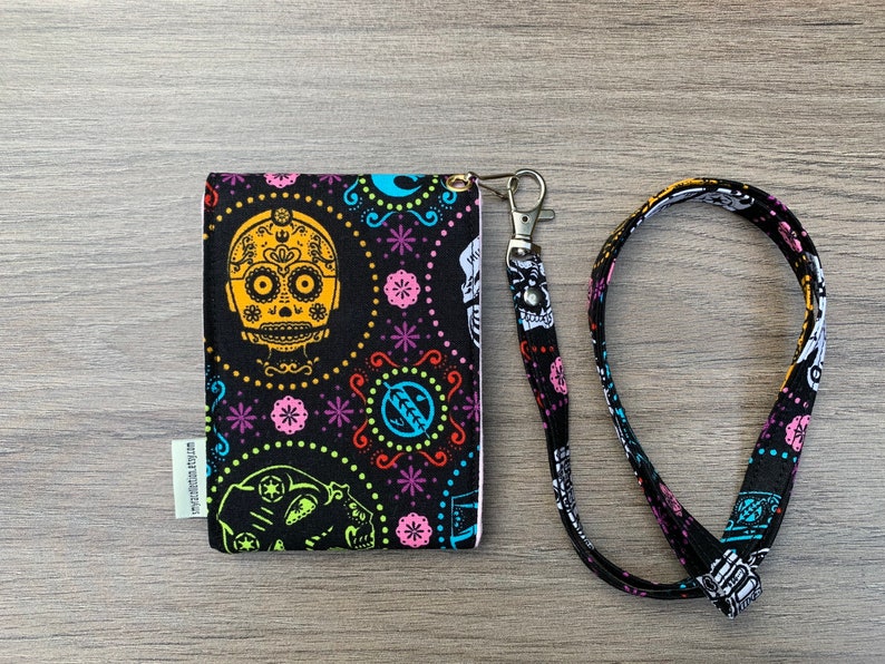 Wallet LanyardID cards holdersmall fabric walletStar Wars