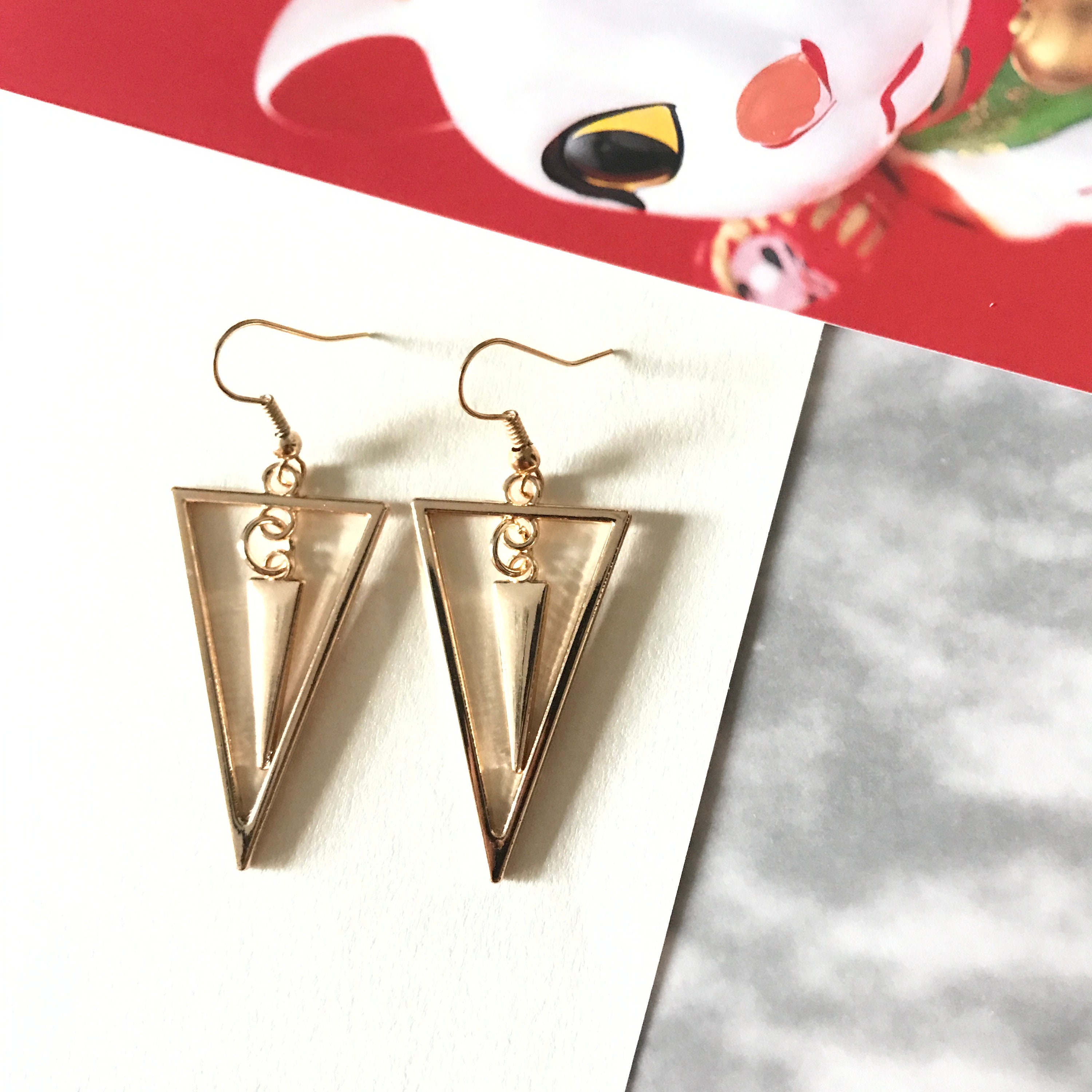 ♡ Buy Silver Spike Earrings Gothic Earrings Upside Down
