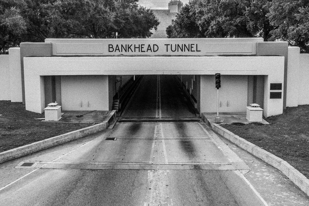 Bankhead Tunnel vintage B&W digital Etsy