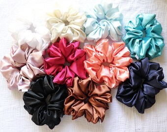 XL Satin Oversized Scrunchie - 10 Colours