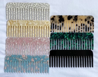 Luxe Wide Tooth Hair Combs - 7 Colours