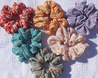 Small Chiffon Scrunchie - 6 Bright Colours