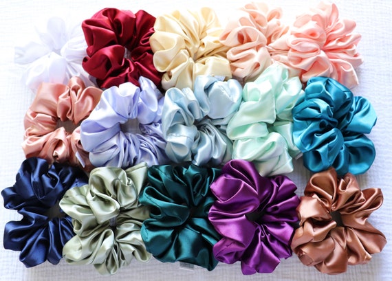 Buy Satin Scrunchie 15 Colours Online in India 