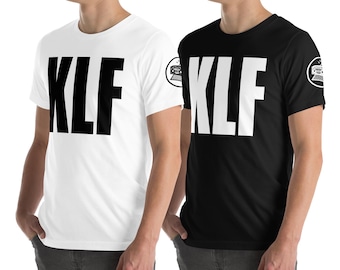 KLF Classic Logo White & Black - Unisex Staple T-Shirt | Bella + Canvas 3001