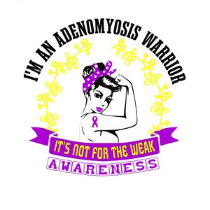 Adenomyosis Warrior Download Clip Art SVG png eps dxf jpeg pdf